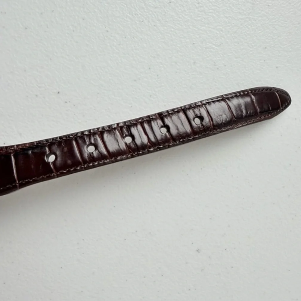 Multicolor Segmented Belt Black Brown Tan‎ Red Alligator Silver Hardware 30